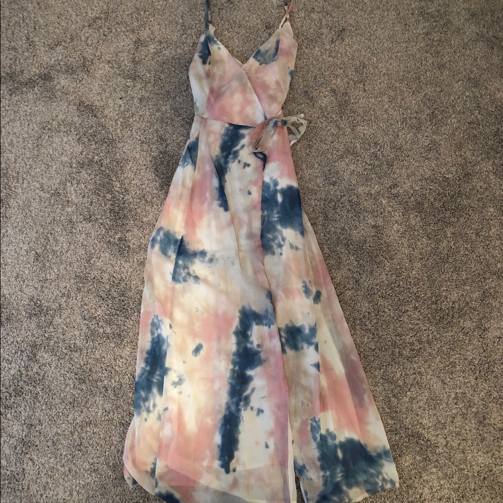 Chiffon Cloud Wrap Dress